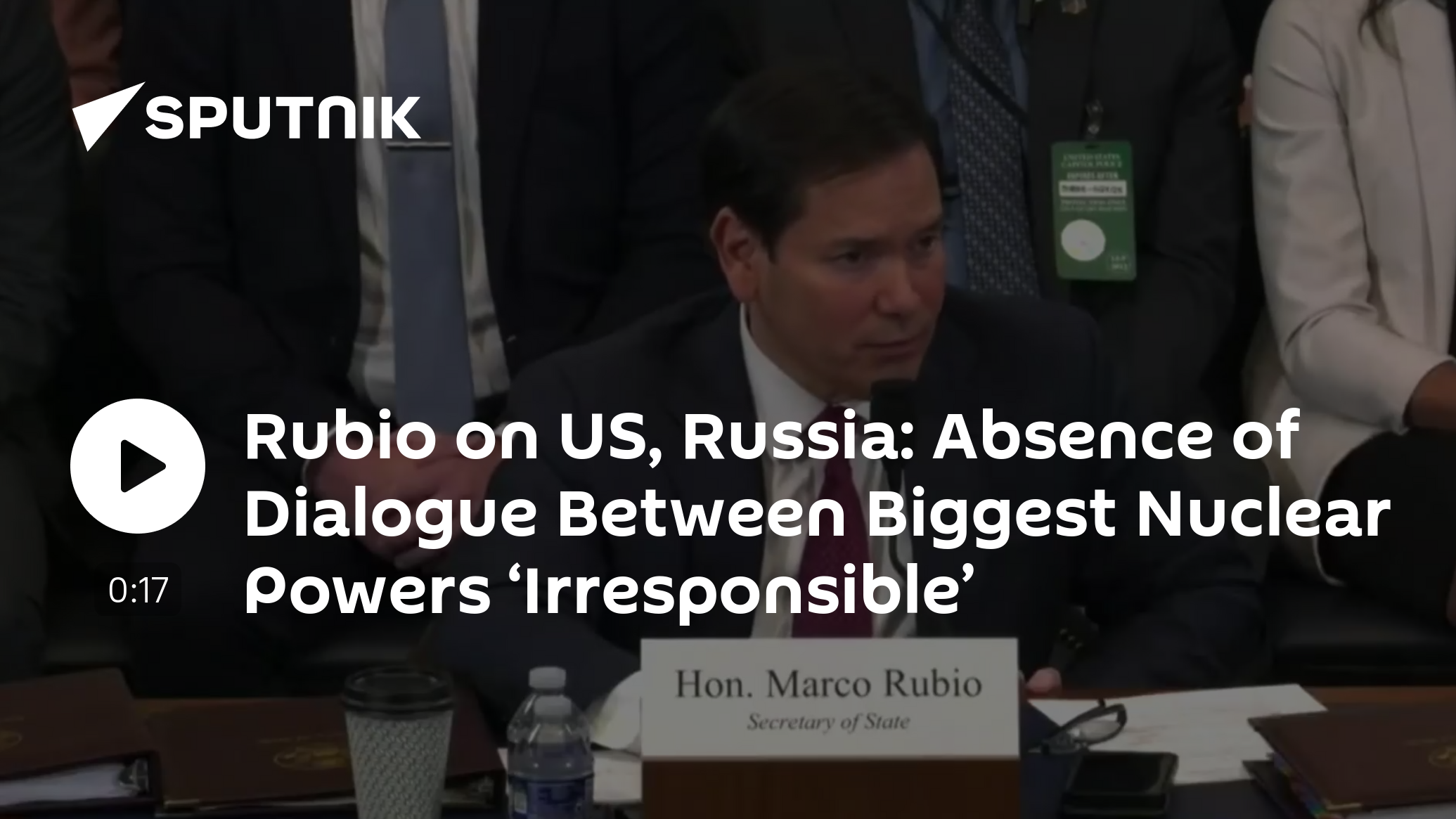 Absence of Dialogue Between Biggest Nuclear Powers ‘Irresponsible’