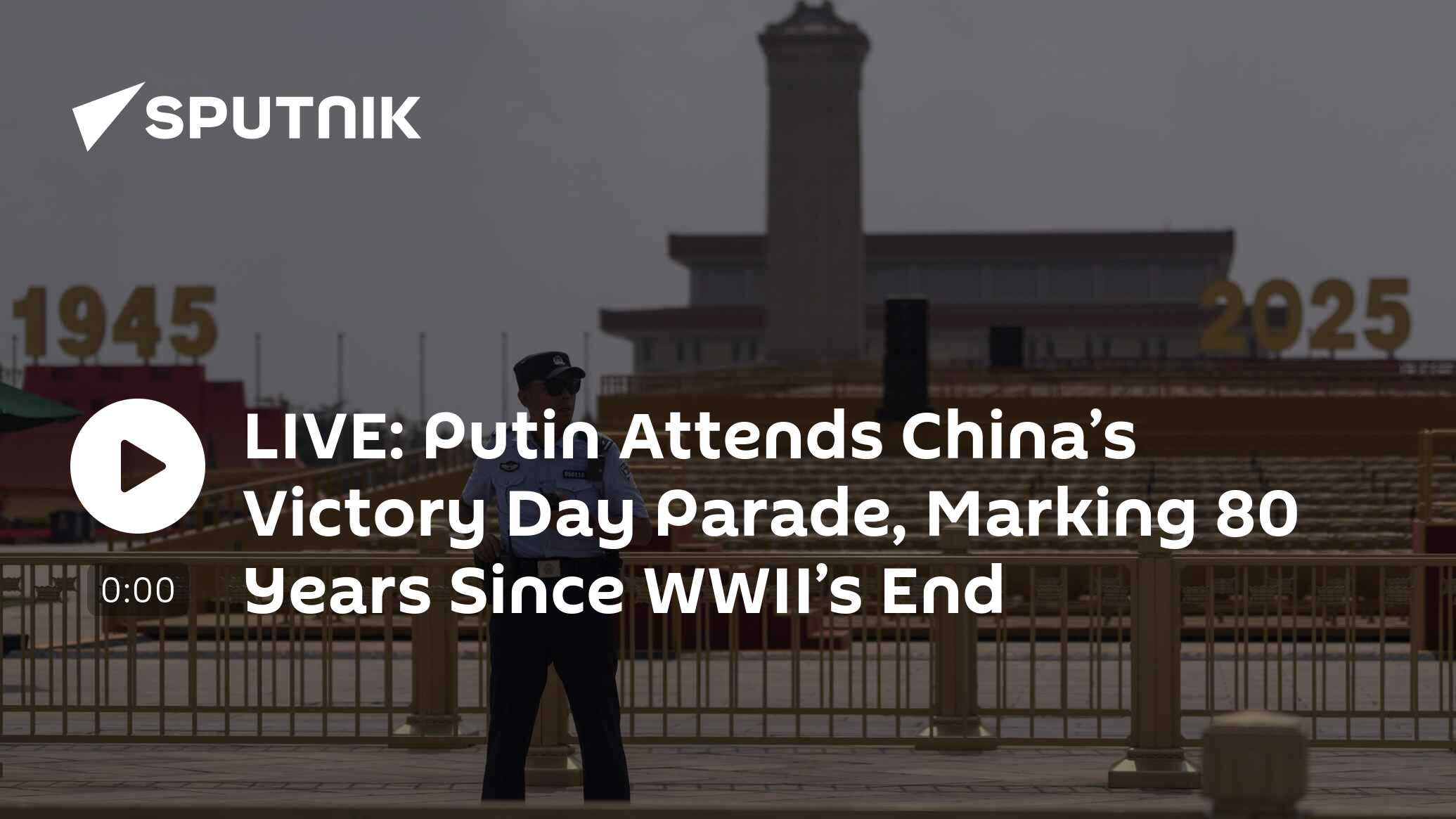 Putin Attends China’s Victory Day Parade, Marking 80 Years Since WWII’s End