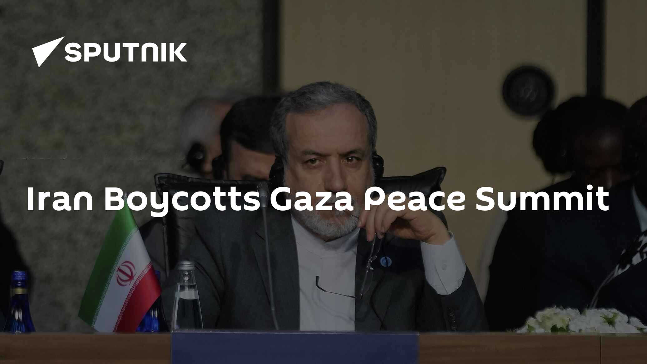 Iran Boycotts Gaza Peace Summit
